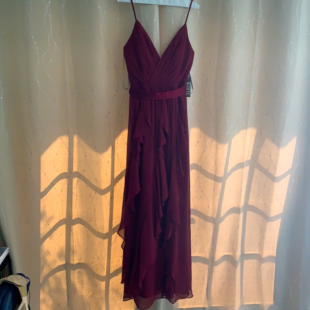 NWT White by Vera Wang Chiffon Dress